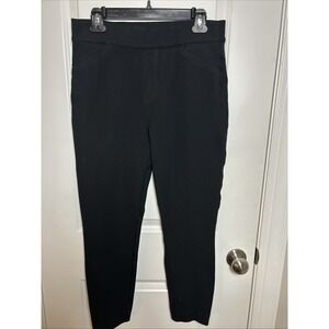 Spanx Ankle Length Ponte Legging Womens L Black High‎ Rise Waist Shaping